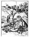 ''She nigher drew, and saw that joyous end:<BR>
Then God she prayed and thankt her faithfull Knight<BR>
That had atchievde so great a conquest by his might.''<BR>
&nbsp;&nbsp;&nbsp;&nbsp;&nbsp;&nbsp;&nbsp;&nbsp;&nbsp;&nbsp;&nbsp;&nbsp;&nbsp;&nbsp;&nbsp;&nbsp;--Page 86.